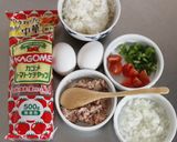 のせて簡単♪混ぜオムライス弁当作り方1写真