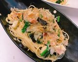 ほうれん草とナスベーコンの和風パスタ★作り方9写真