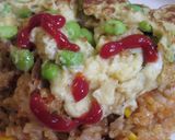 野菜たっぷり和風オムライス作り方8写真