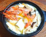 赤エビ入りきのこチャウダー鍋作り方9写真