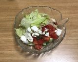 オイル漬けチーズの野菜サラダ作り方4写真