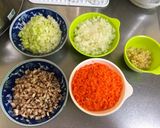 野菜たっぷりミートソース☆作り方1写真