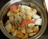 汁がウマイぞぉ！ホタテのミミ&大根♪煮物作り方2写真