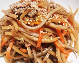 すき焼きのたれできんぴら作り方3写真