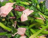 簡単！ベーコンとほうれん草の中華風炒め作り方7写真