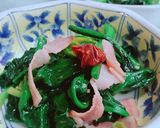 簡単！ベーコンとほうれん草の中華風炒め作り方8写真