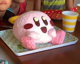 カービィ　立体ケーキ　ドームケーキ作り方11写真