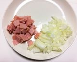 ケーキのようなミルフィーユオムライス作り方1写真
