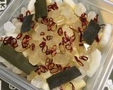 タッパーに入れるだけ☆大根のピリ辛漬物作り方2写真