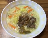 牛筋煮込みのサッポロ一番塩らーめん作り方4写真