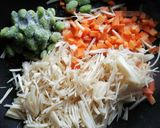 ヘルシーえのきと豆腐で茶っ均煮♪作り方1写真