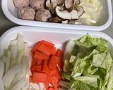 具だくさん鶏団子スープ作り方1写真
