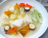 ❖素揚げ野菜達のオーロラウスター炒め❖作り方2写真