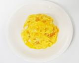 とろとろ煮込みハンバーグ風オムライス作り方5写真