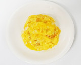 とろとろ煮込みハンバーグ風オムライス作り方5写真