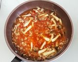 とろとろ煮込みハンバーグ風オムライス作り方7写真