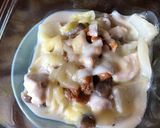 納豆と白菜のクリーム煮のグラタン風作り方4写真
