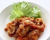 簡単メーン料理【ポークのトマトカレー煮】作り方5写真