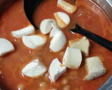 牡蠣と豆のトマトスープ作り方5写真