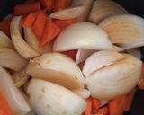 鳥もも肉と玉ねぎ　炊飯器　調味料３つだけ作り方3写真