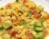 女子力up♡アボカド＊トマトでたまご焼き作り方7写真