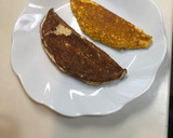 卵白を泡立てた白黄ツートンふわふわ卵焼き作り方4写真