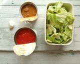 鯖の味噌煮缶とキャベツのトマト煮作り方1写真