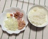 スライスチーズでオムライス作り方1写真