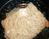 我が家のモツ煮、味噌仕立て作り方1写真
