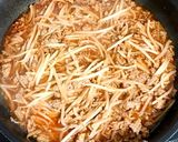 ひき肉ともやしのピリ辛炒め作り方4写真
