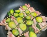 可愛い芽キャベツと豚肉の串焼き作り方4写真