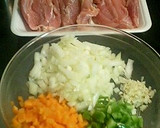 鶏もも肉のトマト煮とサフランライス作り方1写真