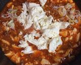 モッツアレラチーズin麻婆豆腐作り方5写真