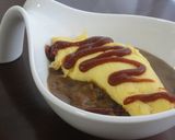 カレーの翌日はカフェランチ♡オムカレー作り方4写真