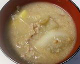 酒粕味噌汁。作り方10写真