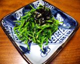 ◆簡単♪無限湯通しわさび菜◆梅昆布茶風味作り方5写真