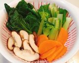 入れて煮るだけ！椎茸出汁の簡単減塩煮物作り方4写真