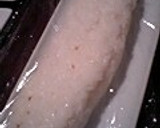 超簡単　鯖のみりん干しで焼き鯖寿司作り方1写真