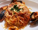 ムール貝のトマトパスタ作り方5写真