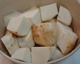 ちょっと一休み✨里芋の甘醤油煮転がし作り方1写真