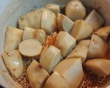 ちょっと一休み✨里芋の甘醤油煮転がし作り方4写真