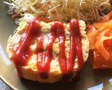 レンジで簡単！5分でできるオムライス風作り方5写真
