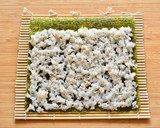 キンパ風太巻き【簡単ナムルで恵方巻きに】作り方7写真