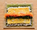 キンパ風太巻き【簡単ナムルで恵方巻きに】作り方9写真