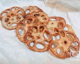 揚げずに簡単！蓮根チップス(蓮根素揚げ)作り方3写真
