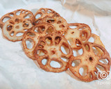 揚げずに簡単！蓮根チップス(蓮根素揚げ)作り方3写真