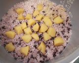 めっけもん♪黒米入りリンゴご飯作り方4写真