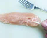 ササミの梅しそチーズフライ作り方1写真