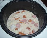 お子様味❤ウインナーのミルク炊き込みご飯作り方2写真