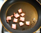 サワークリームを使ったカルボナーラ作り方1写真